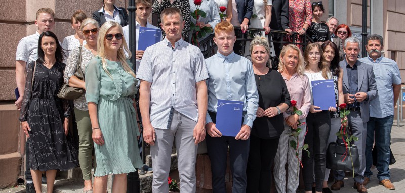 Spotkanie Burmistrza z prymusami sianowskich szkół