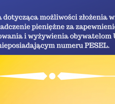 Wnioski o świadczenie pieniężne